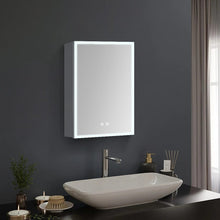 Load image into Gallery viewer, Surface Mount Frameless Single Door LED Mirror Cabinet Bathroom Mirror Cabinets Living and Home