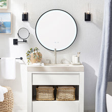 Load image into Gallery viewer, Round Metal Framed LED Wall Mirror