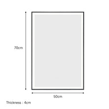 Load image into Gallery viewer, Rectangular 50x70cm Anti-fog Bathroom Vanity Mirror with Touch Lighting Bathroom Mirrors Living and Home