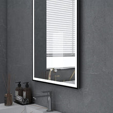 Load image into Gallery viewer, Rectangular 50x70cm Anti-fog Bathroom Vanity Mirror with Touch Lighting Bathroom Mirrors Living and Home