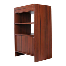 Load image into Gallery viewer, 80cm H Contemporary Wooden Sideboard Cabinet with Open Storage Cabinets Living and Home