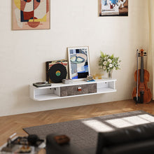Load image into Gallery viewer, Sleek Floating Cabinet with White and Gray Design Living and Home