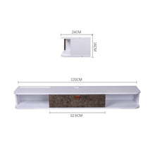 Load image into Gallery viewer, Sleek Floating Cabinet with White and Gray Design Living and Home