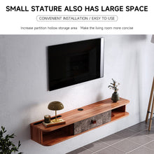 Load image into Gallery viewer, Sleek Floating Cabinet with White and Gray Design Living and Home