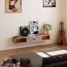 Load image into Gallery viewer, Sleek Floating Cabinet with White and Gray Design Living and Home
