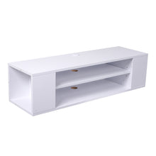 Load image into Gallery viewer, 2 Layers Wall Mounted Floating TV Stand Modern TV Cabinet