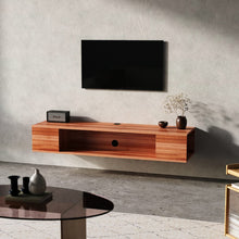 Load image into Gallery viewer, Stylish Brown Floating Cabinet with Single Shelf Living and Home