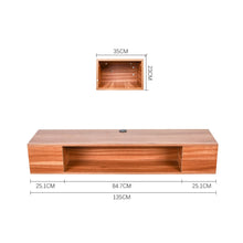Load image into Gallery viewer, Stylish Brown Floating Cabinet with Single Shelf Living and Home