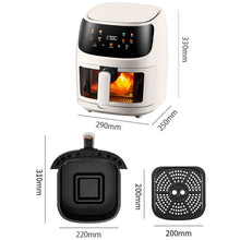 Load image into Gallery viewer, 8L Digital Smart Air Fryer with Visible Window Kitchen Appliances Living and Home