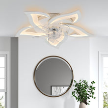 Load image into Gallery viewer, Flower Shape LED Ceiling Fan Light Living and Home