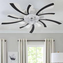 Load image into Gallery viewer, 78cm Dia. Acrylic Creative Ceiling Fan with LED Lights Ceiling Fans Living and Home