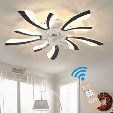 Load image into Gallery viewer, 78cm Dia. Acrylic Creative Ceiling Fan with LED Lights Ceiling Fans Living and Home