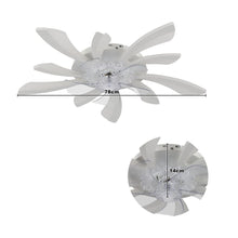 Load image into Gallery viewer, 78cm Dia. Acrylic Creative Ceiling Fan with LED Lights Ceiling Fans Living and Home