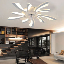 Load image into Gallery viewer, 78cm Dia. Acrylic Creative Ceiling Fan with LED Lights Ceiling Fans Living and Home White