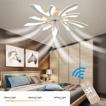 Load image into Gallery viewer, 78cm Dia. Acrylic Creative Ceiling Fan with LED Lights Ceiling Fans Living and Home