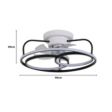 Load image into Gallery viewer, LED 3 Round Ceiling Fan Light Living and Home