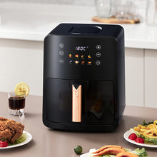 Load image into Gallery viewer, 5L Blue and Black Digital Air Fryer with Visual Window Air Fryers Living and Home