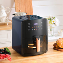 Load image into Gallery viewer, Livingandhome 5L Black Digital Air Fryer with Visual Window, DM0620