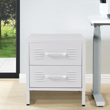 Load image into Gallery viewer, Compact White Two-Door File Cabinet for Efficient Storage Living and Home