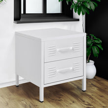 Load image into Gallery viewer, Compact White Two-Door File Cabinet for Efficient Storage Living and Home