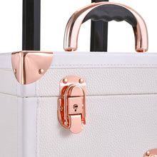 Load image into Gallery viewer, Professional 3 in 1 Cosmetic Trolley Case Makeup Box on Wheels