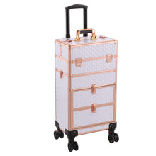 Load image into Gallery viewer, Multi-functional 4 in 1 Cosmetic Trolley Case with Detachable Beauty Storage Box
