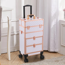 Load image into Gallery viewer, Multi-functional 4 in 1 Cosmetic Trolley Case with Detachable Beauty Storage Box