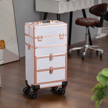 Load image into Gallery viewer, Multi-functional 4 in 1 Cosmetic Trolley Case with Detachable Beauty Storage Box