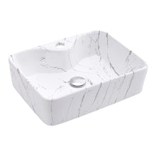 Load image into Gallery viewer, 48cm W x 37cm D Rectangular Marble Vessle Sink Bathroom Sinks Living and Home