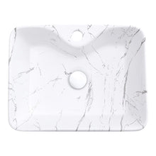 Load image into Gallery viewer, 48cm W x 37cm D Rectangular Marble Vessle Sink Bathroom Sinks Living and Home
