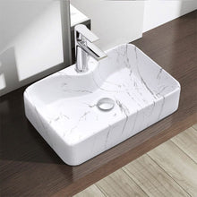 Load image into Gallery viewer, 48cm W x 37cm D Rectangular Marble Vessle Sink Bathroom Sinks Living and Home