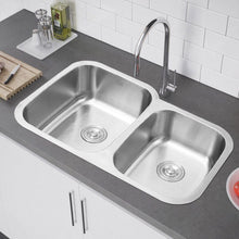 Load image into Gallery viewer, Built-In Stainless Steel Double Kitchen Sink Living and Home