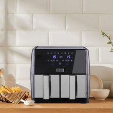 Load image into Gallery viewer, 8L Black Touch Screen Air Fryer with Dual Basket Air Fryers Living and Home