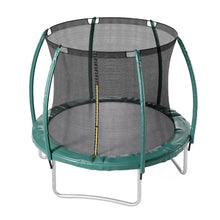 Load image into Gallery viewer, 6FT/8FT/10FT/12FT/14FT Outdoor Enclosure Trampoline with Ladder in Green Living and Home
