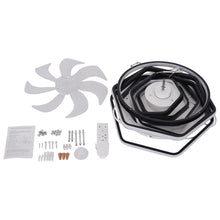 Load image into Gallery viewer, Geometrical Ceiling Mount LED Fan Light