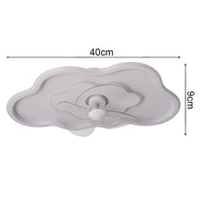 Load image into Gallery viewer, Cloud-Shaped Ceiling Mount LED Fan Light