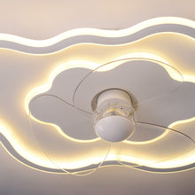 Load image into Gallery viewer, Cloud-Shaped Ceiling Mount LED Fan Light