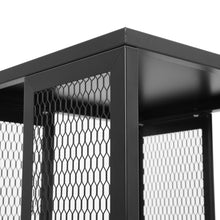 Load image into Gallery viewer, Black Steel 4-Tier Bookcase Files Storage Rack