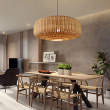 Load image into Gallery viewer, Lightsin Handwoven Rattan Pendant Light Rustic Charm with Elegant Touch Lightsin����
