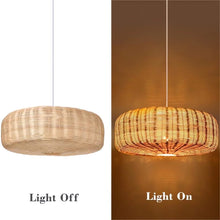 Load image into Gallery viewer, Lightsin Handwoven Rattan Pendant Light Rustic Charm with Elegant Touch Lightsin����
