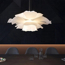 Load image into Gallery viewer, Lightsin Refined White Acrylic Flower Pendant Light Lightsin