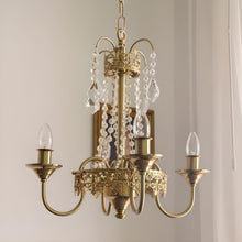 Load image into Gallery viewer, Lightsin 4-Light Candle Style Pendant with Clear Crystal Accents Lightsin
