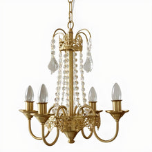 Load image into Gallery viewer, Lightsin 4-Light Candle Style Pendant with Clear Crystal Accents Lightsin