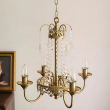 Load image into Gallery viewer, Lightsin 4-Light Candle Style Pendant with Clear Crystal Accents Lightsin