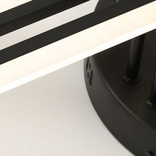 Load image into Gallery viewer, Lightsin Elegant Black Crossed Line Modern Flush Mount Ceiling Light Lightsin