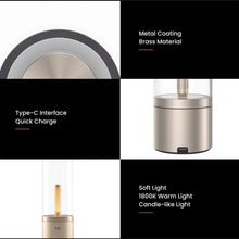 Load image into Gallery viewer, Lightsin Portable Rechargeable LED Candlelight Atmosphere Lamp Table Lamp Lightsin