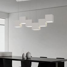 Load image into Gallery viewer, Lightsin Sleek Linear Cube Pendant Light Lightsin White 6-Light