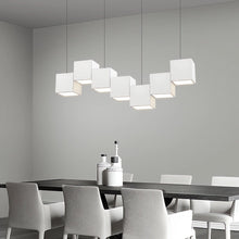 Load image into Gallery viewer, Lightsin Sleek Linear Cube Pendant Light Lightsin White 7-Light