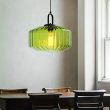 Load image into Gallery viewer, Lightsin Contemporary Minimalist Artistic Purple Glass Pendant Light Lightsin UK Green