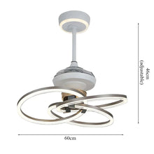 Load image into Gallery viewer, Lightsin 60cm Aluminum Ceiling Fan Light with Remote Timer Control Lightsin UK
